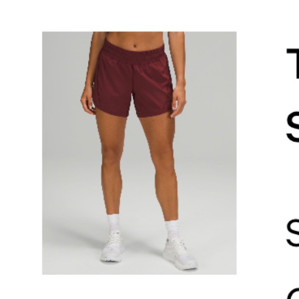 Lululemon Track That Mid-Rise Lined Shorts 5”